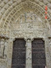 Notre Dame's front door